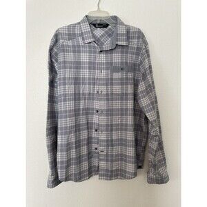 New Under Armour UA Tradesman Flex Flannel Shirt Mens Large Gray Plaid